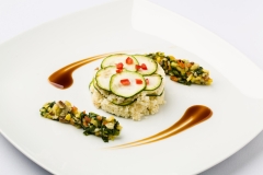 Pan Seared Zucchini Couscous